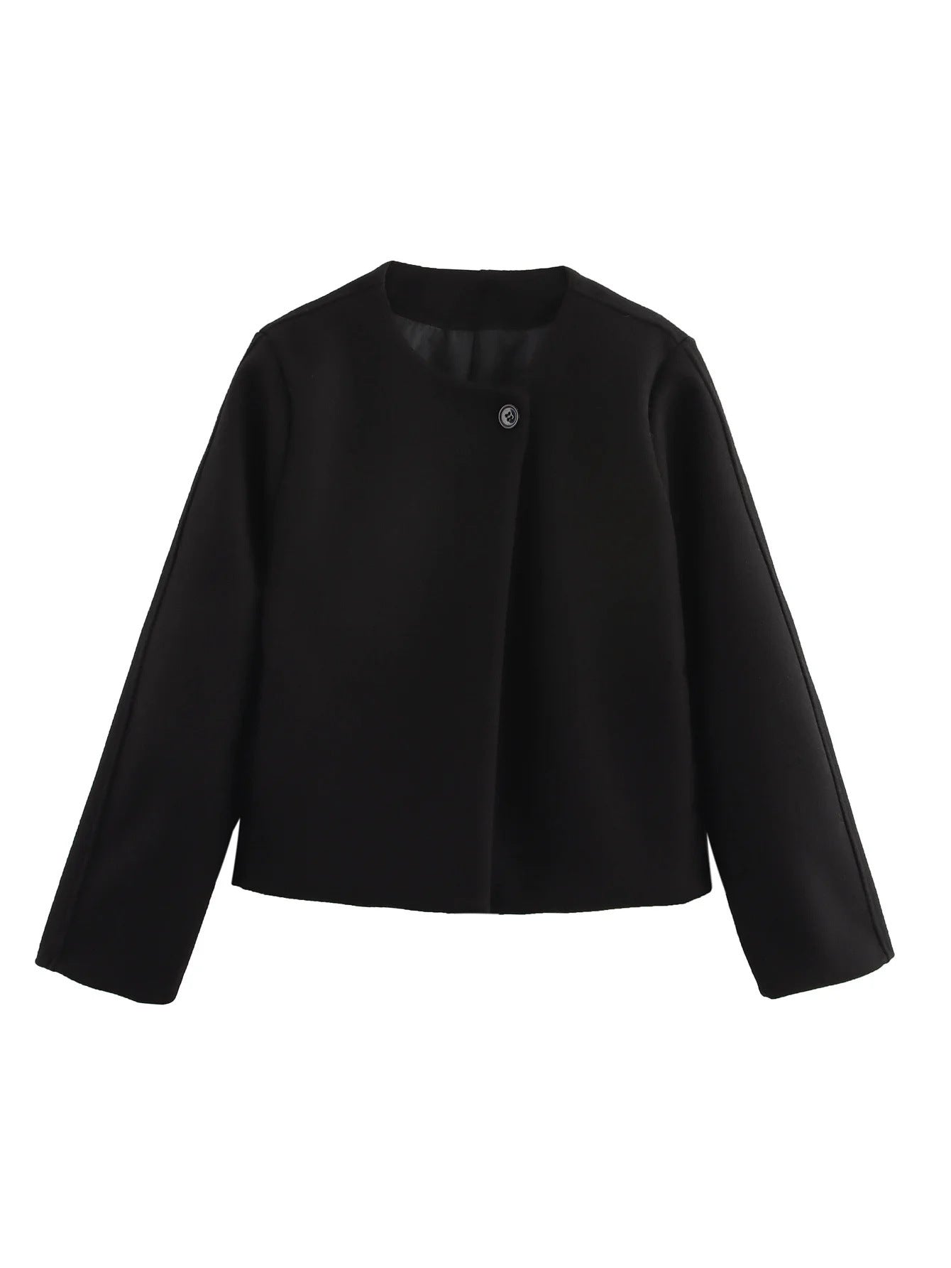 Fleecejacka Dam Asymmetrisk Snitt Mjuk Fleece 9