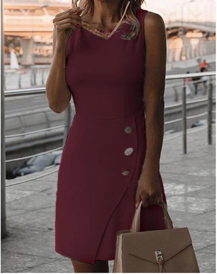 Variant image for Damklänning A-Linje Midi 100% Polyester Enfärgad Elegant-13