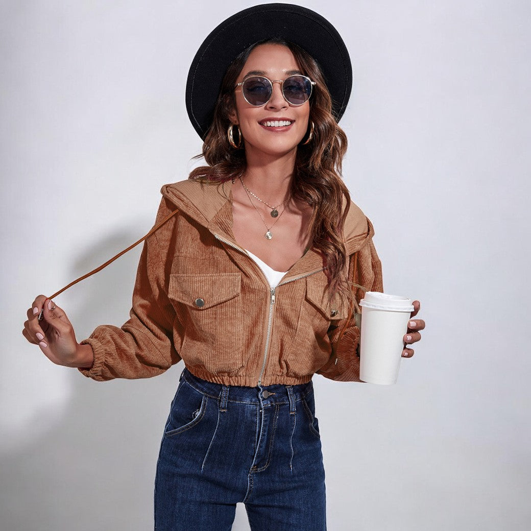 Variant image for Dam Kortjacka Modern Design Högkvalitativt Material-19