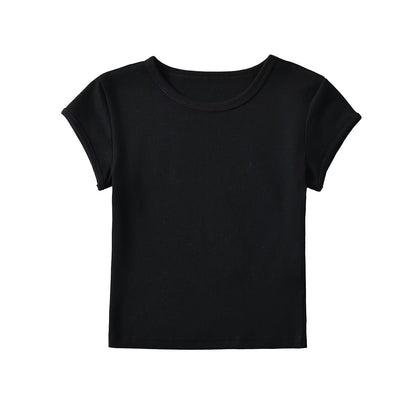 Variant image for Kvinnors T-shirt Avslappnad Snitt Bomullsblandning-5