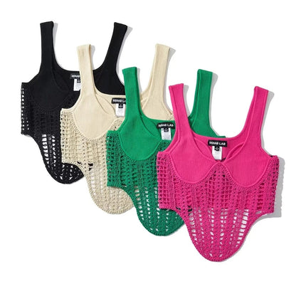 Dam Cami Korsett Slim Fit Polyester med Spetsdetaljer-2