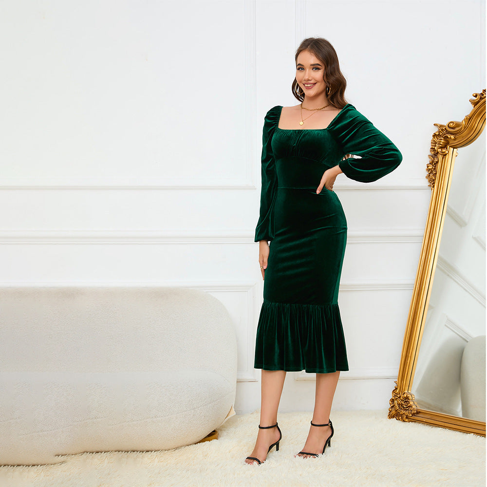 Dam Mermaid Kjol Monokrom Patchwork Polyester Elastan-5