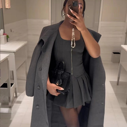 Variant image for Kvinnor Topp Blixtlås Linjestruktur Andningsbart Material Fest Toppar-5