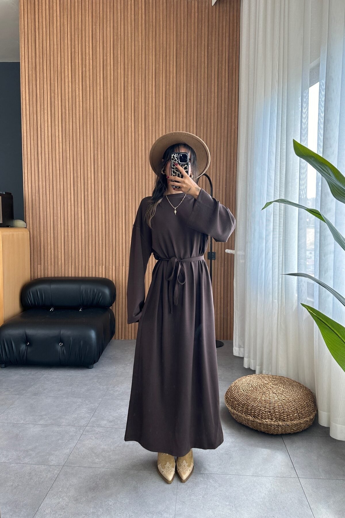 Variant image for Dam Långklänning Löst Draperad Polyester för Fest-5