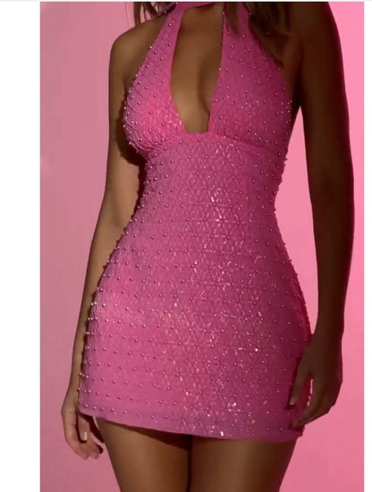 Kvinnors Bodycon Klänning Bakre Halsringning Blommönster Polyester Spandex-1