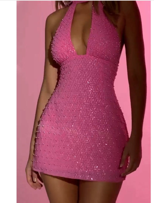 Kvinnors Bodycon Klänning Bakre Halsringning Blommönster Polyester Spandex-1