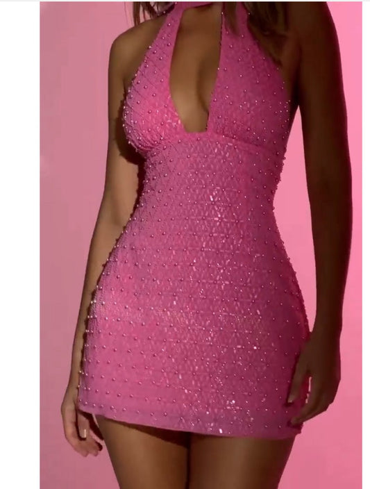 Kvinnors Bodycon Klänning Bakre Halsringning Blommönster Polyester Spandex-1