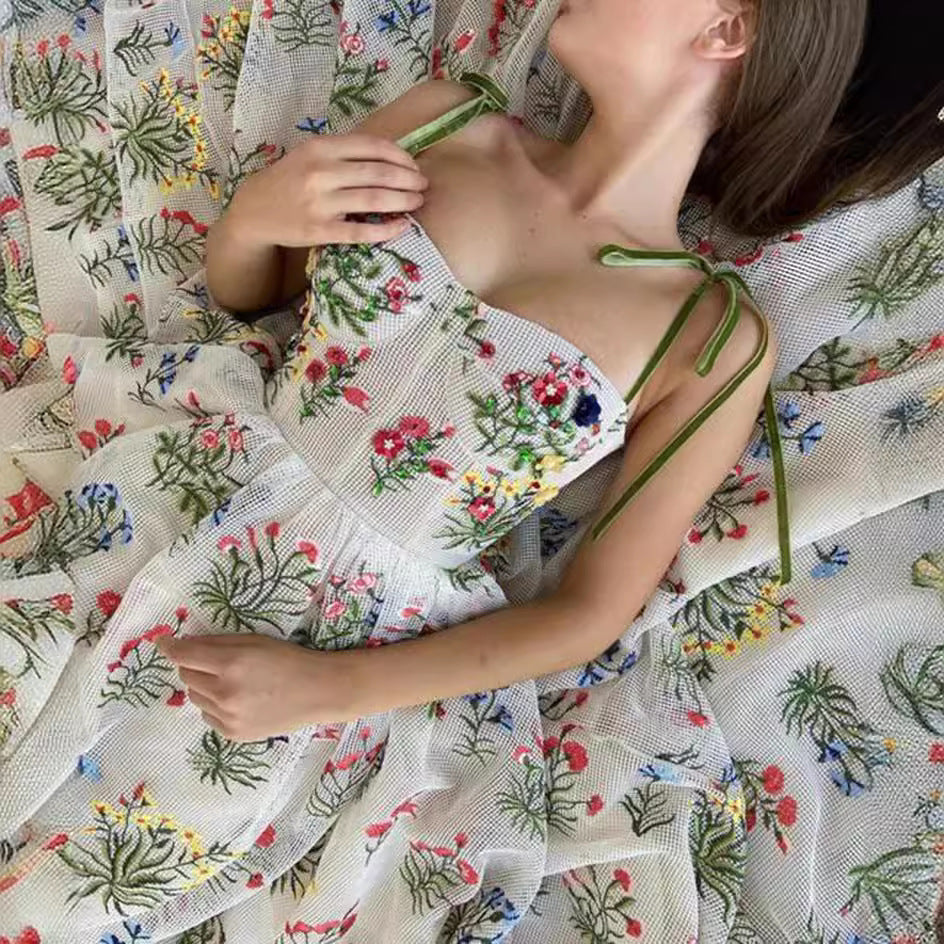 Fina Dam Klänningar A-linjeformad Utsvängd Polyester Lång Kjol-4