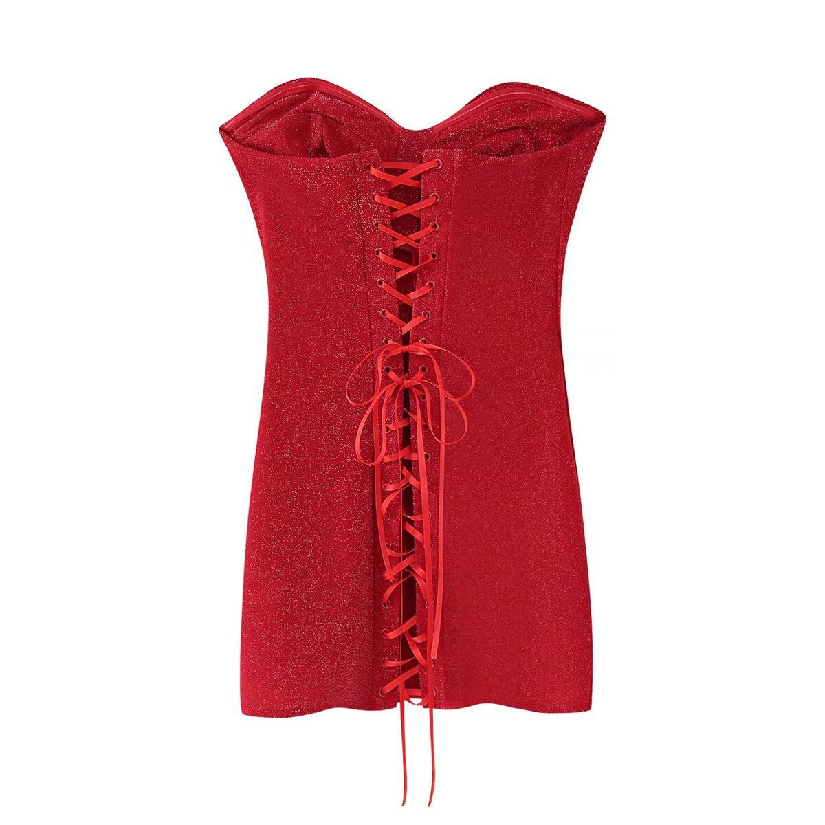 Damklänning A-Line Enfärgad Polyester Ärmlös-2