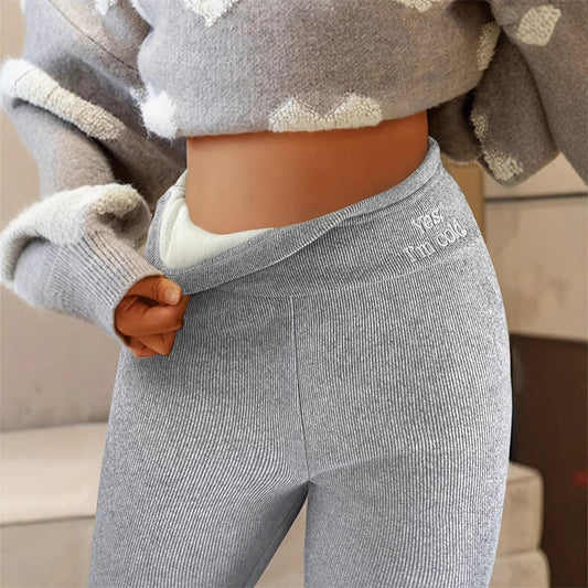 Kvinnors Leggings Ribbstickade med Elastiskt Midjeband Mjuk Blandning-1