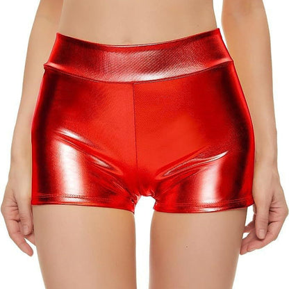 Kvinnor Sportiga Hochbund Shorts Andningsbart Elastiskt Tyg 5