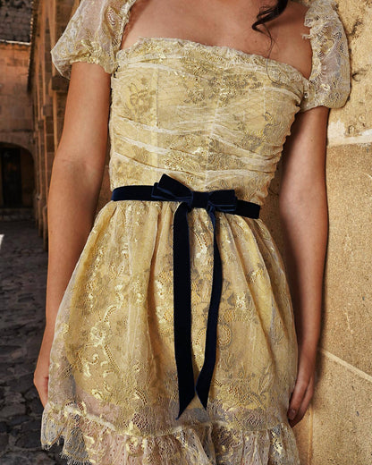 Dam Längdskjorta Blommig Mesh Mini-3