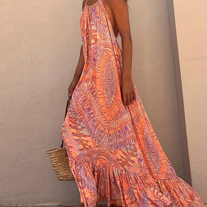 Fina Dam Klänningar Off Shoulder Maxi Blommig Polyester Spandex-5