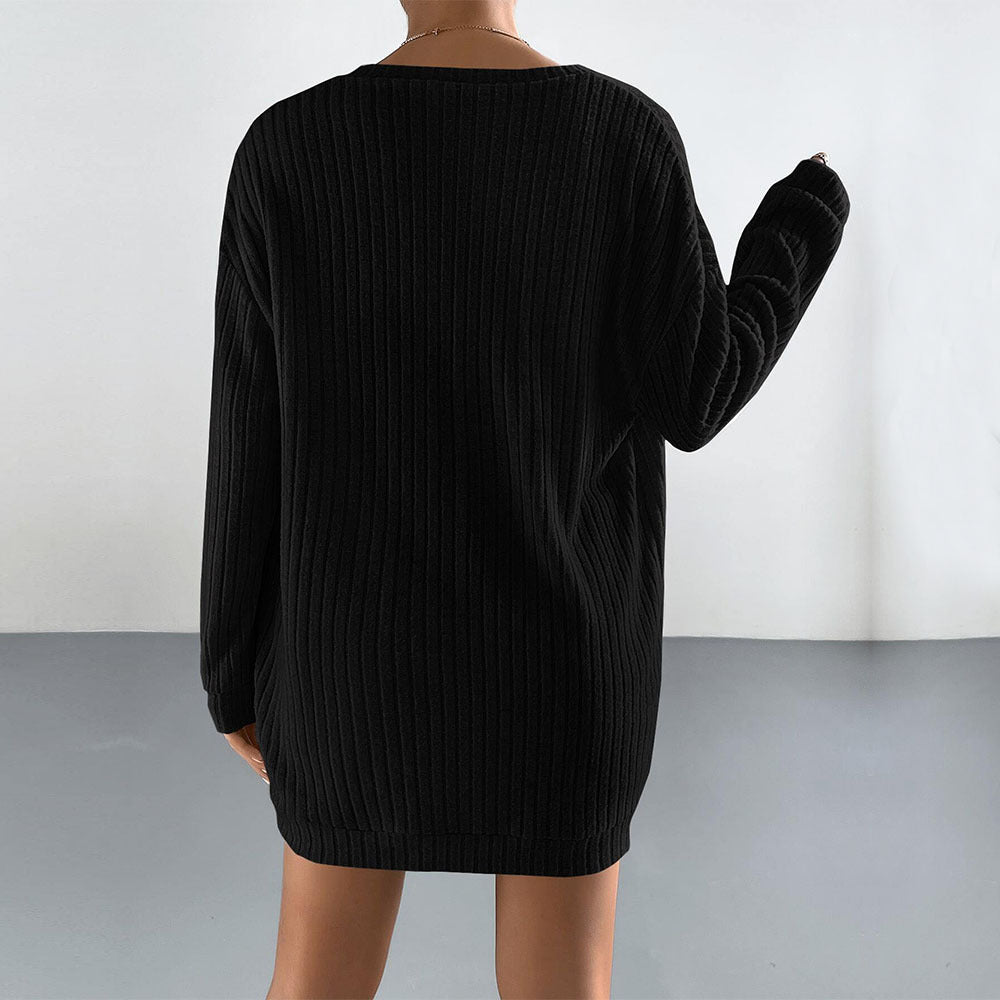Dam Slim-Fit Set Top Långa Ärmar Shorts Polyester-4
