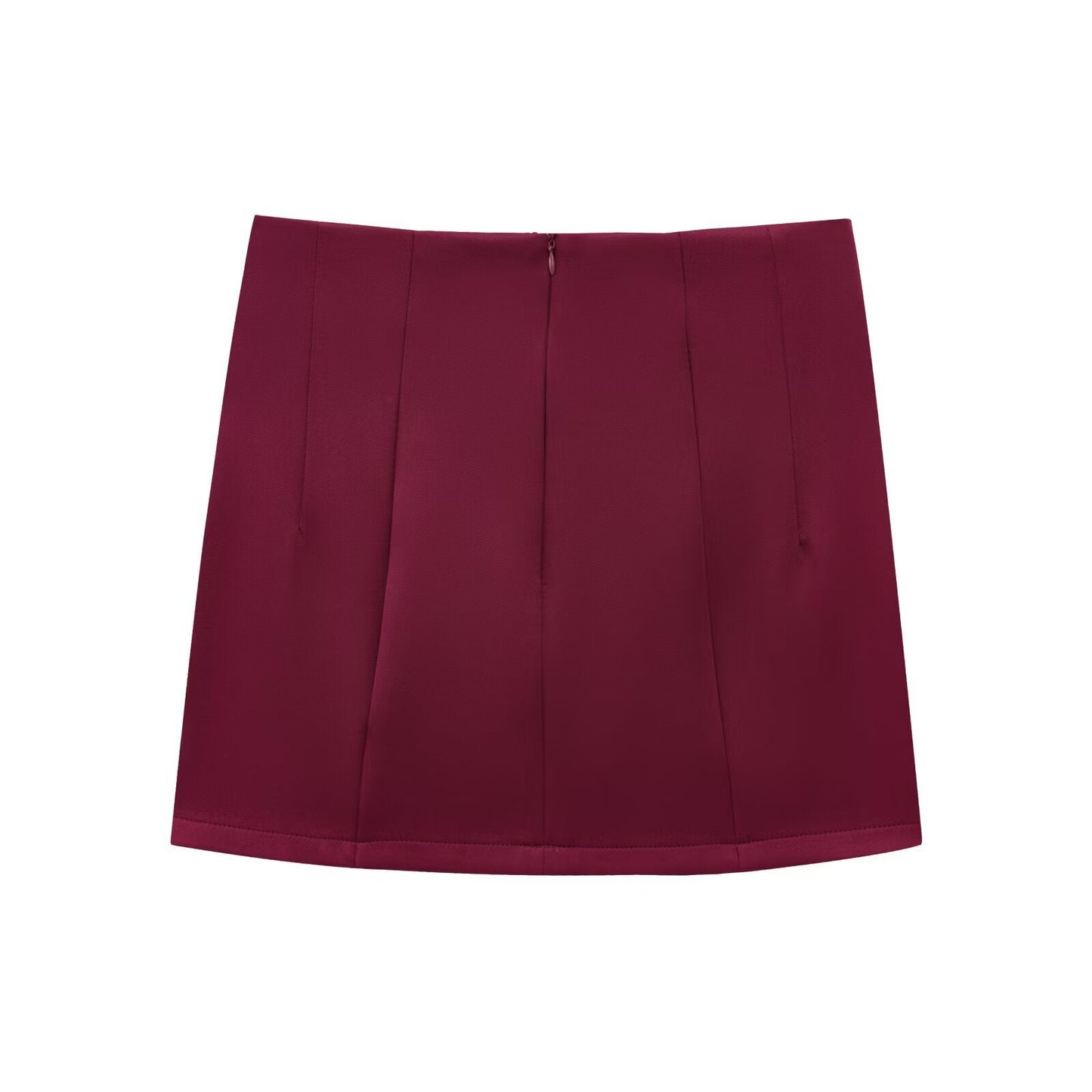 Dam Minikjol A-linjeformad med Knappar Polyester-5