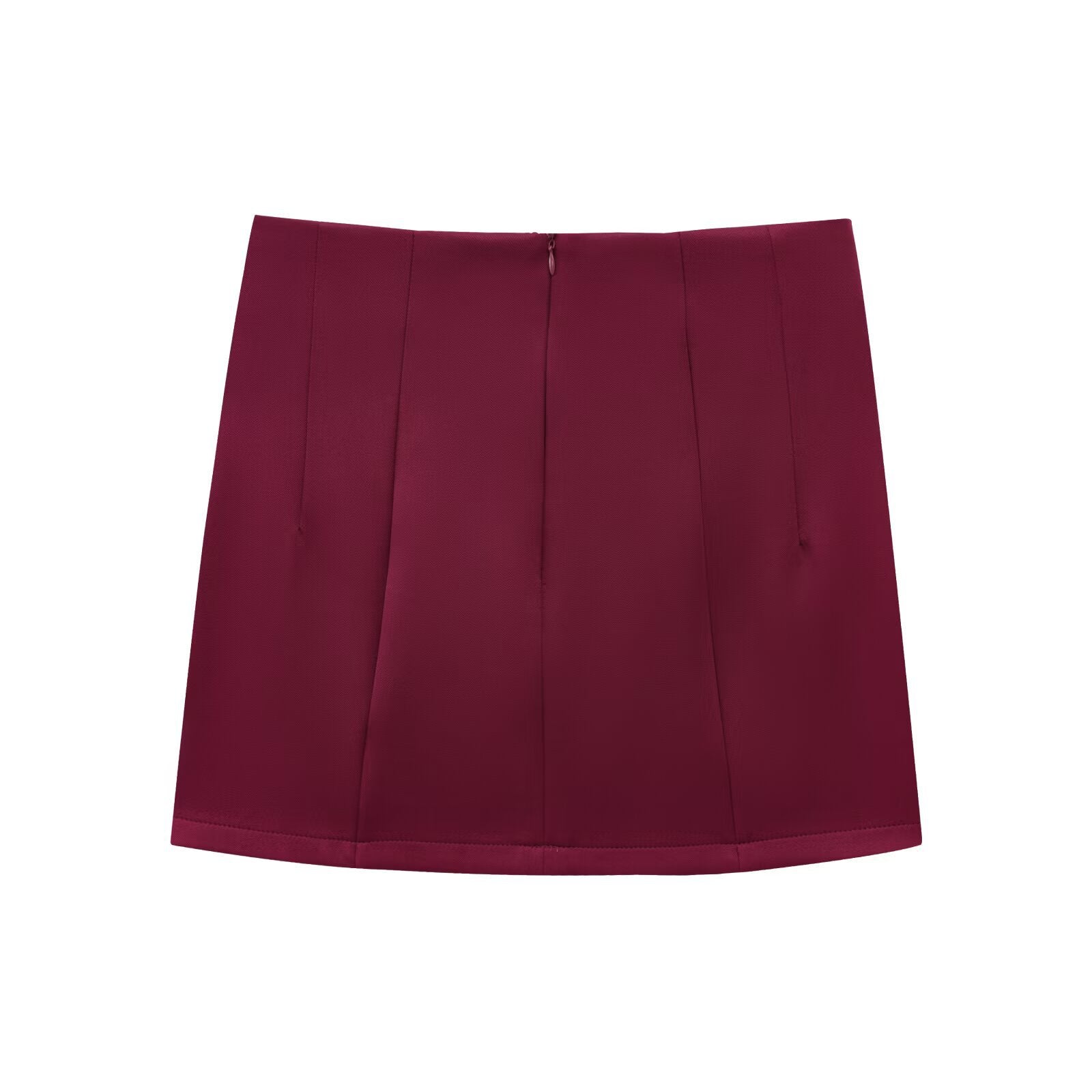 Dam Minikjol A-linjeformad med Knappar Polyester-5