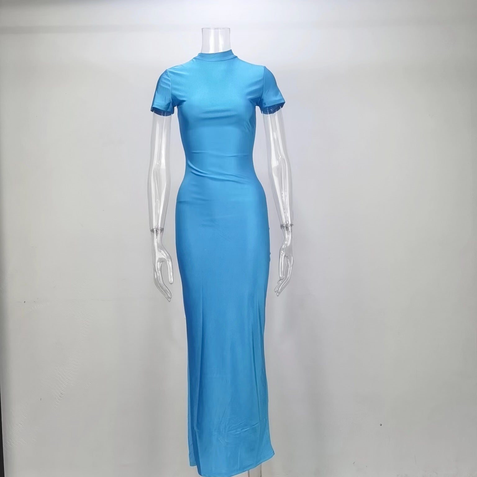 Variant image for Kvinna Bodycon Klänning Kortärmad Polyester Elastan-1