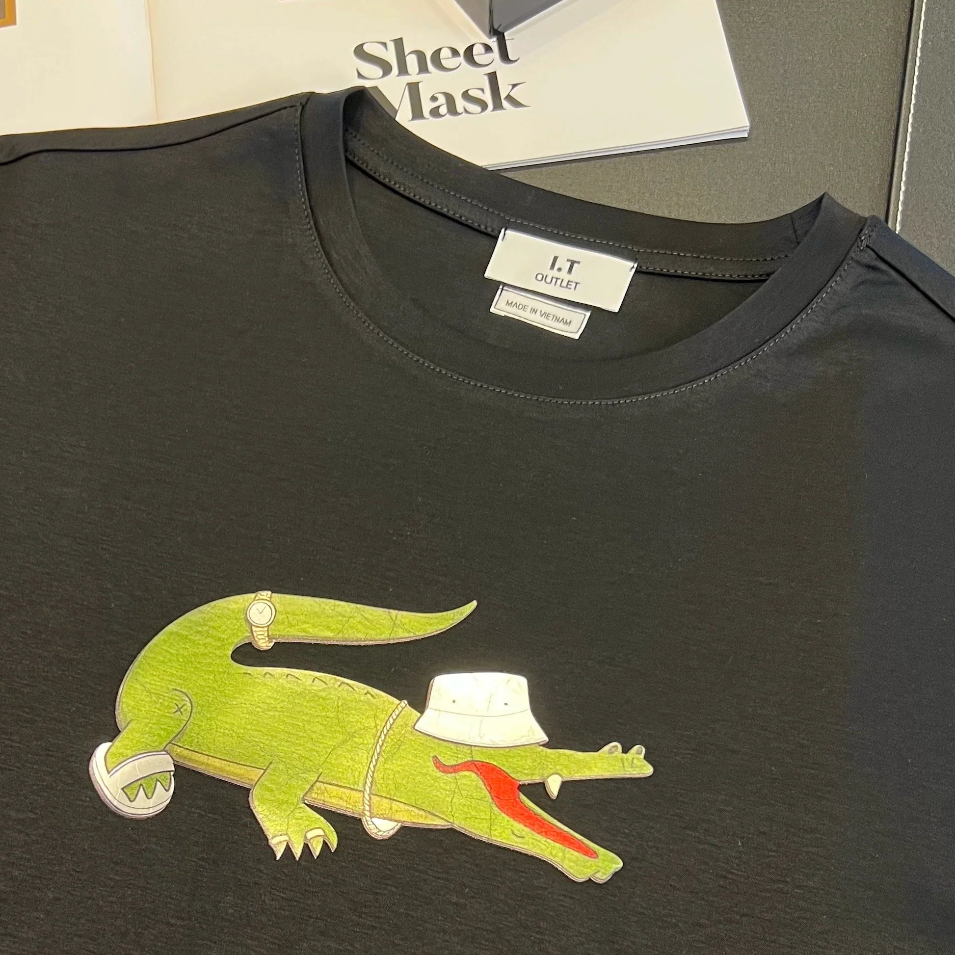 Variant image for Dam Topp Långärmad Rund Hals 100% Bomull Djurmotiv-1