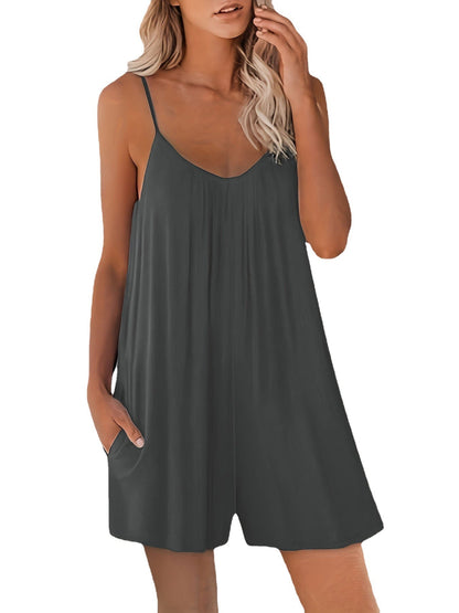 Dam Fritidsshorts med Fickor Avslappnad Annat Material-5
