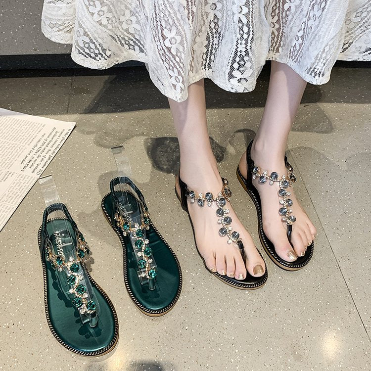 Dam Sandaler Tåavskiljare Glamour Syntetisk Material-4