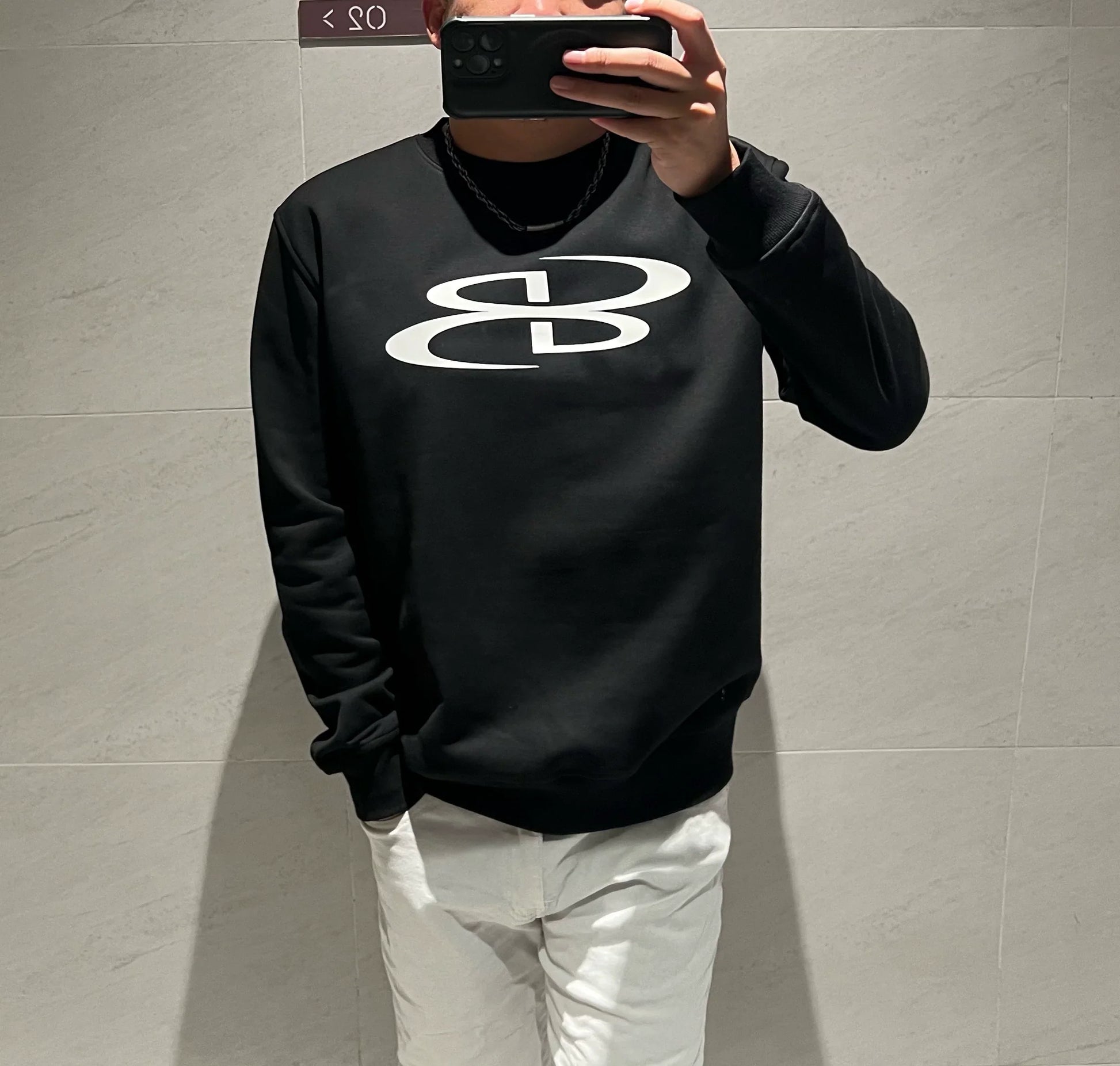 Variant image for Dam Tröja Cirkulär Geometriska Mönster Bomull och Polyester-1