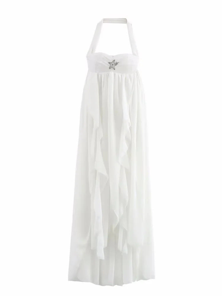 Variant image for Dam Strandklänning Asymmetrisk Snitt Lätt Tyg-1