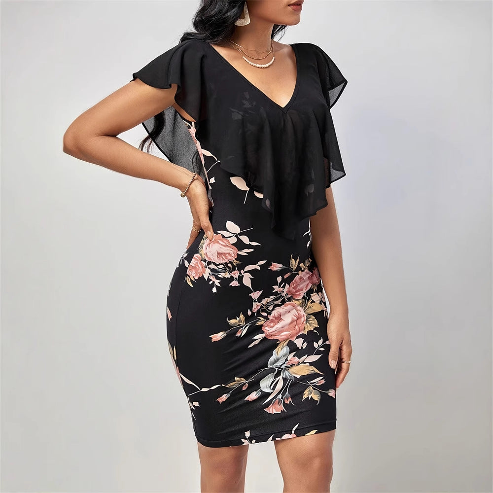 Dam T-shirt Grafisk Design 100% Bomull Komfortabel Passform-2