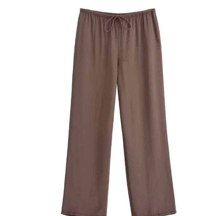 Kvinnors Topp Wrap Design Högkvalitativt Material-3