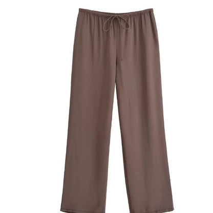 Kvinnors Topp Wrap Design Högkvalitativt Material-3