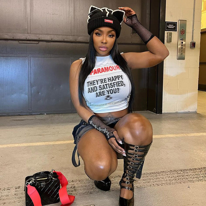 Herr T-shirt Slim Fit Ärmlös Polyester Spandex-2