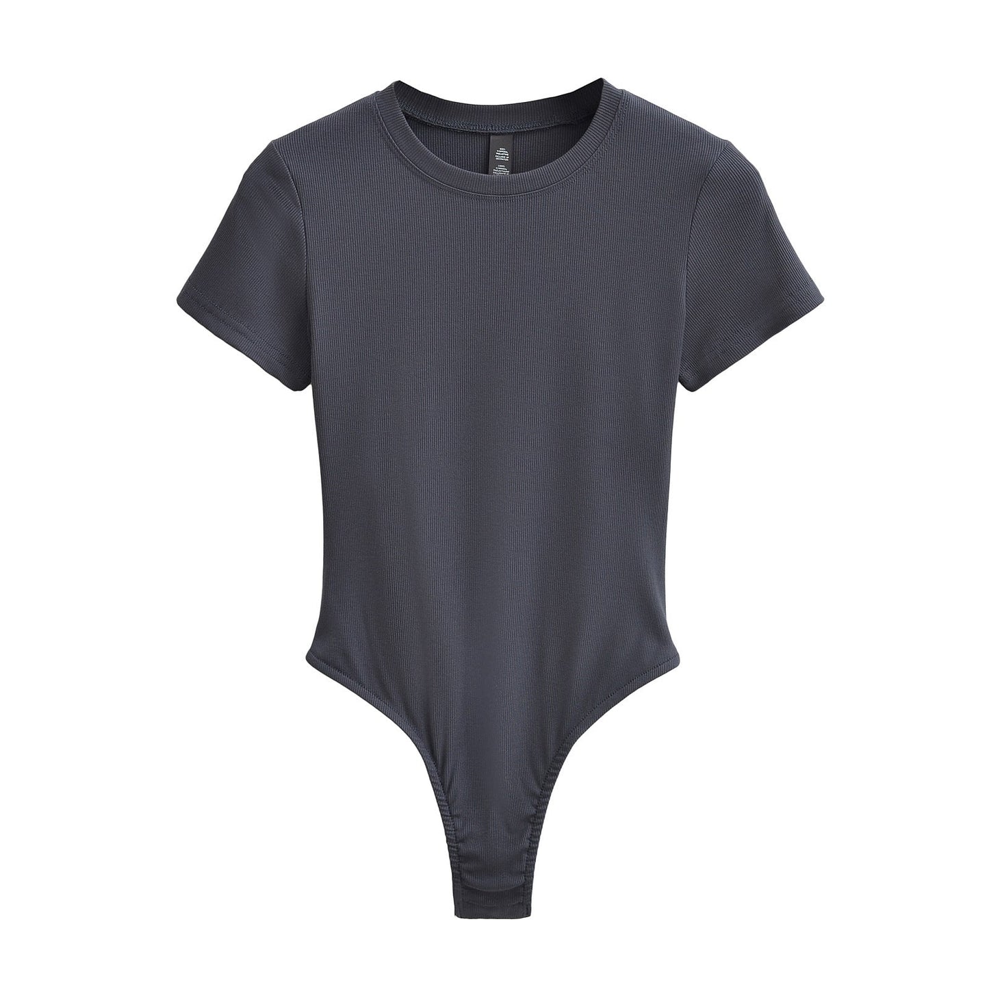 Herr T-shirt Rund Hals Stretchig Smal Passform Kvalitets Tränings T-shirt-5