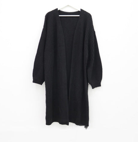 Variant image for Svart Kappa Dam Långärmad V-ringad Polyester Elegant Loose Fit-1