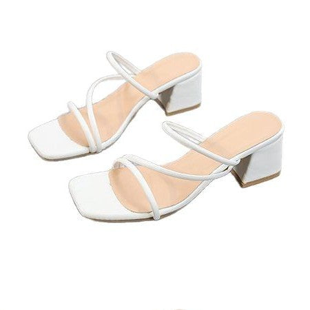 Kvinnors Sandaler Blockhäl Elegant Syntetmaterial 6