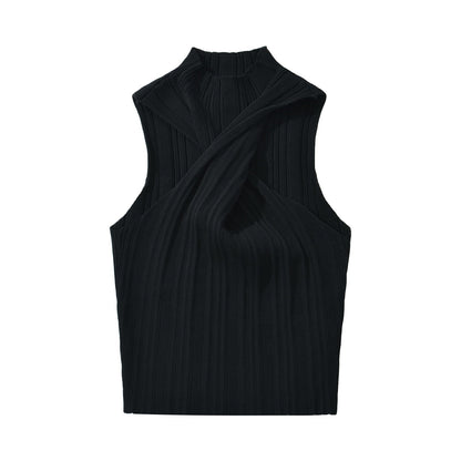 Dam Slim Fit Top Cirkulär Halsringning Mjuk Tygblandning-1