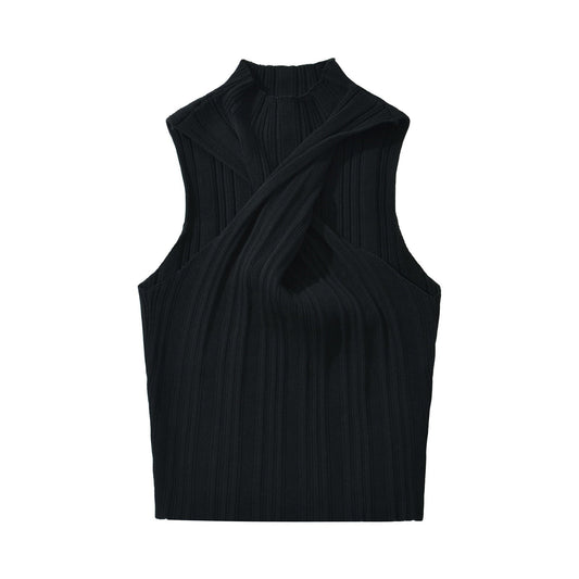 Dam Slim Fit Top Cirkulär Halsringning Mjuk Tygblandning-1