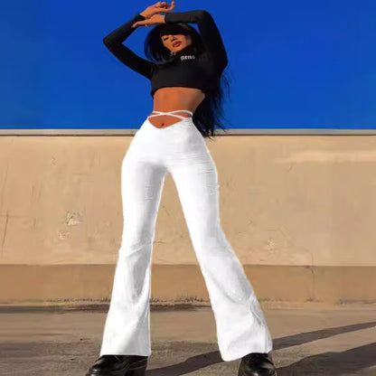 Extravagante Damenhose mit Justierbarem Bund – Weiches Material für Elegante Silhouette, Perfekt für Alle Anlässe 3