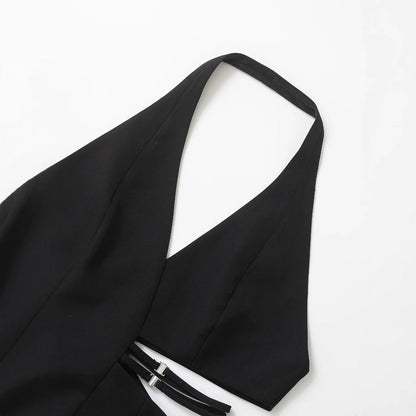 Dam Wrap Top Elegant Drapering Andningsbart Material-3