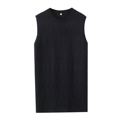 Herr Shorts Set Ärmlös Rundhals 100% Bomull-5