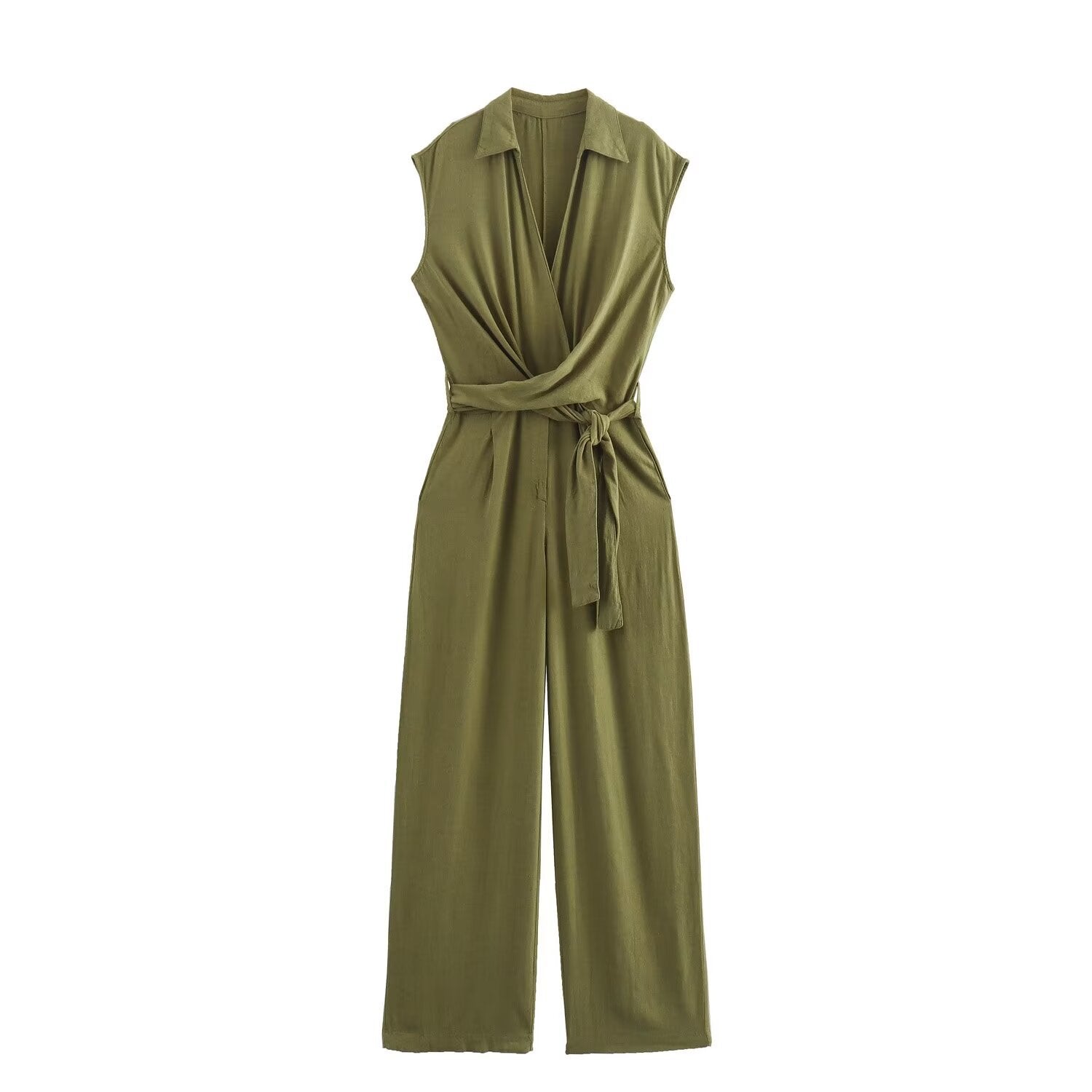 Dam Overall Byxor Street Style Patchwork 100% Bomull-1