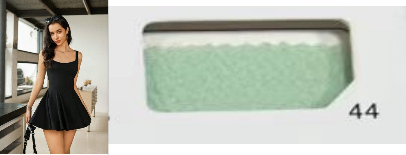 Variant image for Fina Dam Klänningar A-Line Fyrkantig Halsringning Polyester Minikjol-6