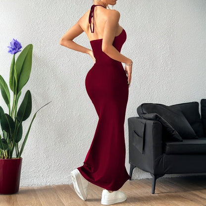 Dam Lång Kjol A-Linje Polyester Patchwork-3