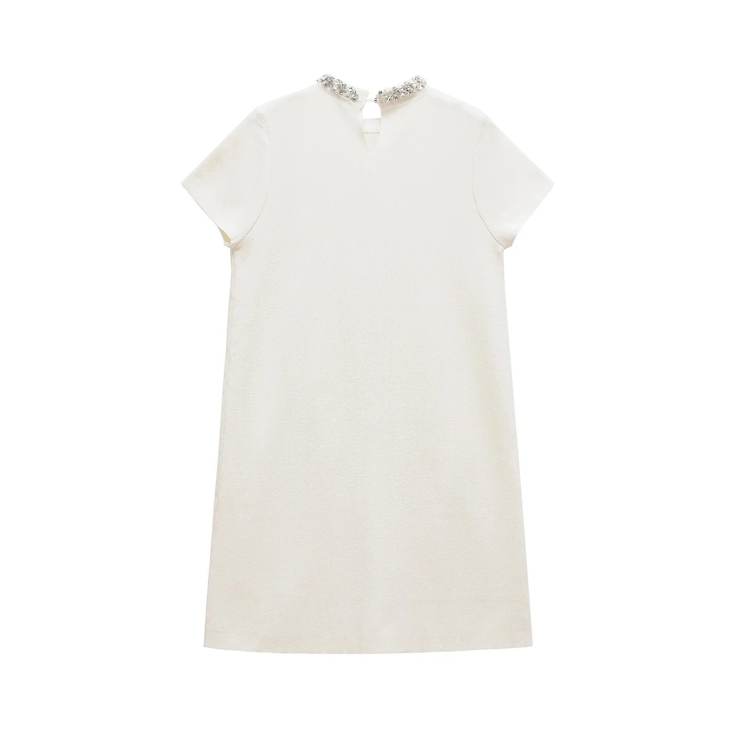 Dam Klänning Elegant Krage med Fickor i Kvalitetsblandning 2