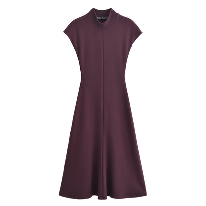 Maxiklänning Dam Ärmlös A-linjeformad Polyester 4