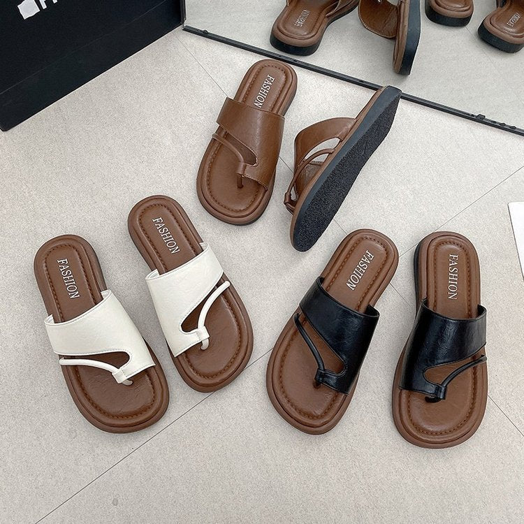 Dam Sandaler Tåavskiljare Vadderad Fotbädd Elegant Remdesign 5