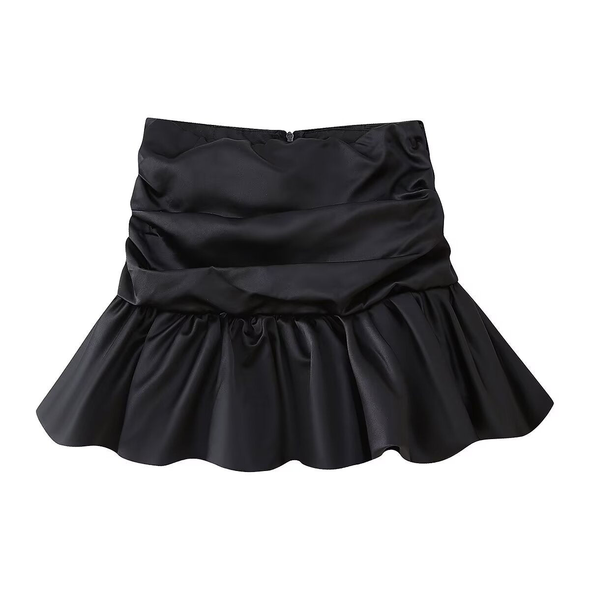 Variant image for Kvinnors Kort Kjol Puffad Polyester Blommönster-1