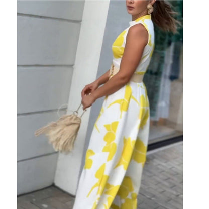 Dam Jumpsuit Ärmlös Bred Ben Spandex-4