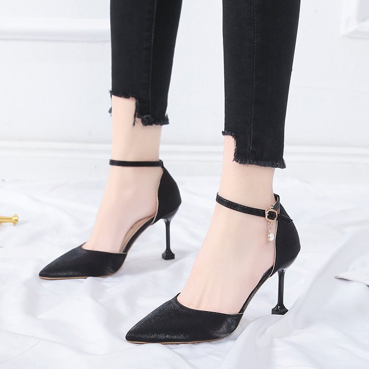 Kvinnor Slingback Skor Hög Blockhäl Syntetisk Läder 3
