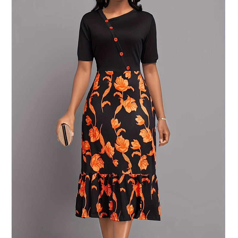 Variant image for Damklänning A-Line V-Neck Polyester Lång-4