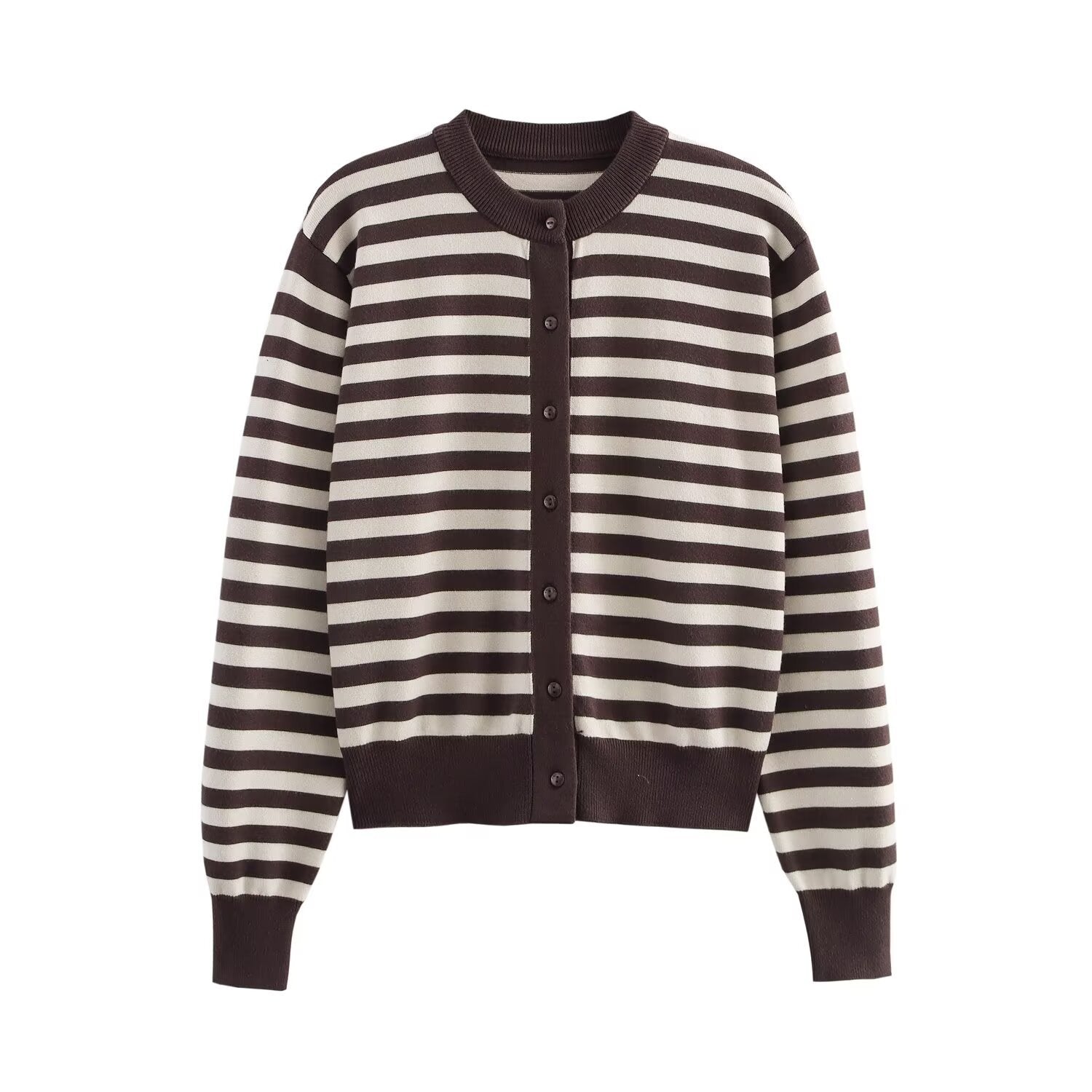 Variant image for Dam Kortjacka Rundhalsad Stickad Polyester-1