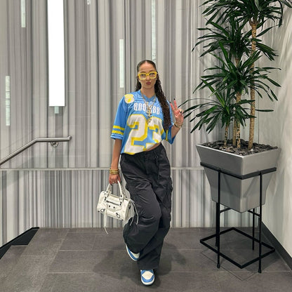 Herrar T-shirt V-ringad Färgblockering Polyester Spandex-5